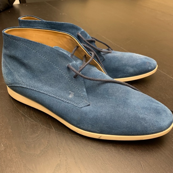 Tod’s Chukka Boot Royal Blue Suede size 7uk 8us
